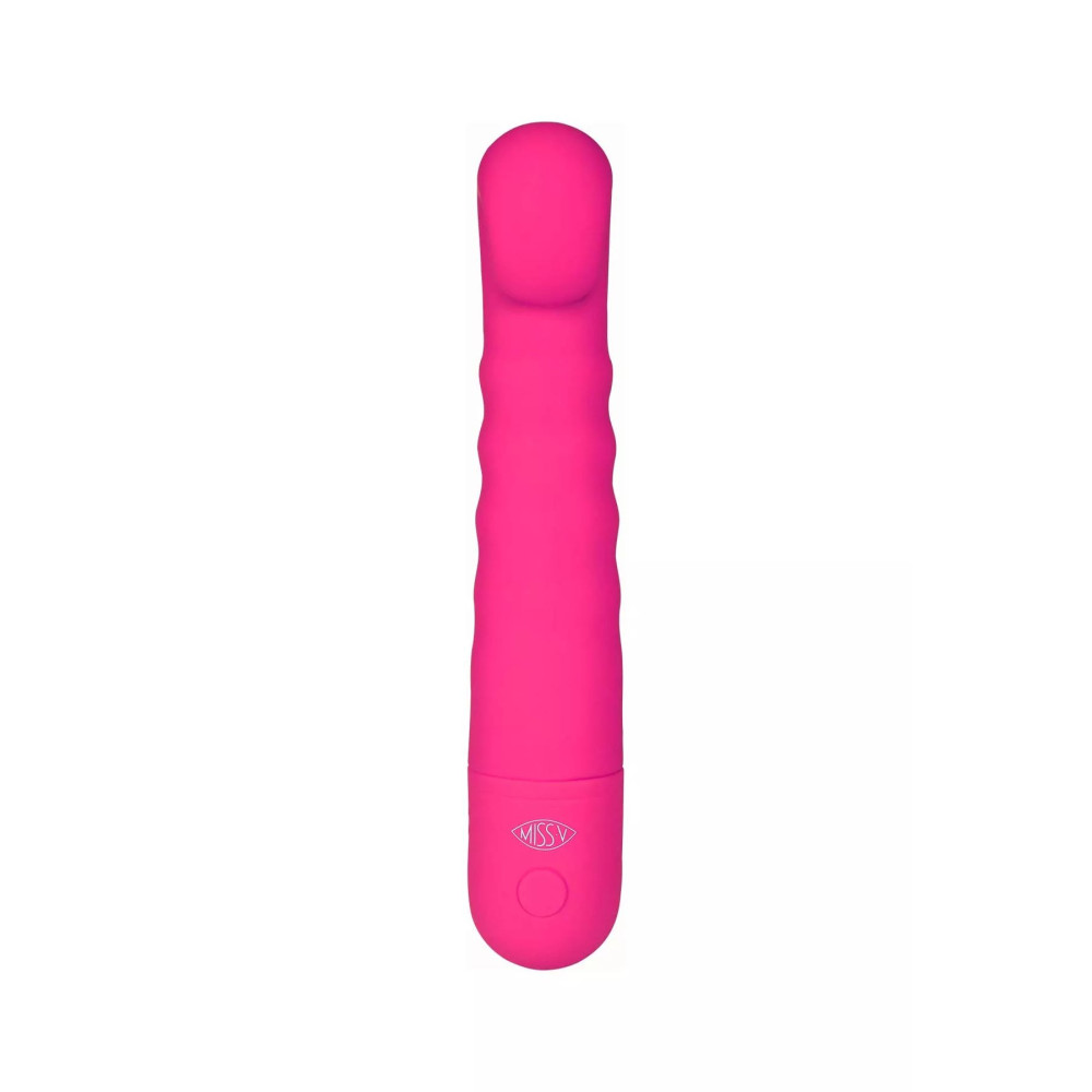 Вибратор для точки G Sugar Miss V, силиконовый, розовый, 18.8 х 3.8 см фото №3 — секс игрушки: Украина, NO TABOO