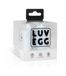 Виброяйцо с дистанционным пультом Luv Egg, силиконовое, голубое, 6.5 х 3.5 см - No Taboo