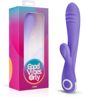 Вібратор-кролик Fane Good Vibes Only, силіконовий, фіолетовий, 22 х 3.7 см - No Taboo