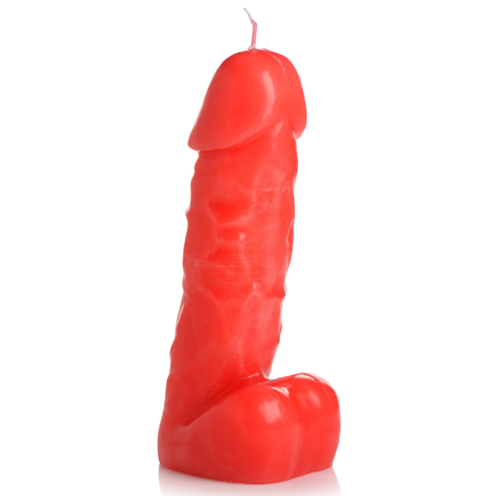 Низкотемпературная свеча в форме пениса Master Series Spicy Pecker, красная, фото №0 — секс шоп Украина, NO TABOO