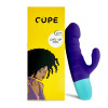 Вибратор-кролик Curl-up Girl Cupe, силиконовый, фиолетовый, 17.4 х 3.5 см фото №1 — секс игрушки: Украина, NO TABOO