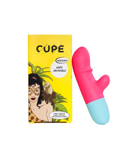 Вібратор-кролик Mrs. Invisible Cupe, силіконовий, рожевий, 14.4 х 3.3 см - No Taboo