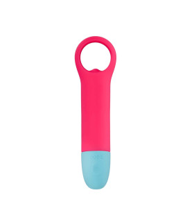 Вибратор нереалистичный Mrs. Sleek Cupe, силиконовый, розовый, 17.6 х 3.7 см - No Taboo