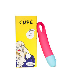 Вибратор нереалистичный Mrs. Sleek Cupe, силиконовый, розовый, 17.6 х 3.7 см - No Taboo