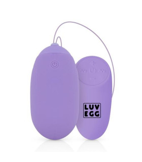 Виброяйцо XL Easytoys, с дистанционным пультом, силиконовое, лиловое, 8 х 3.8 см - No Taboo