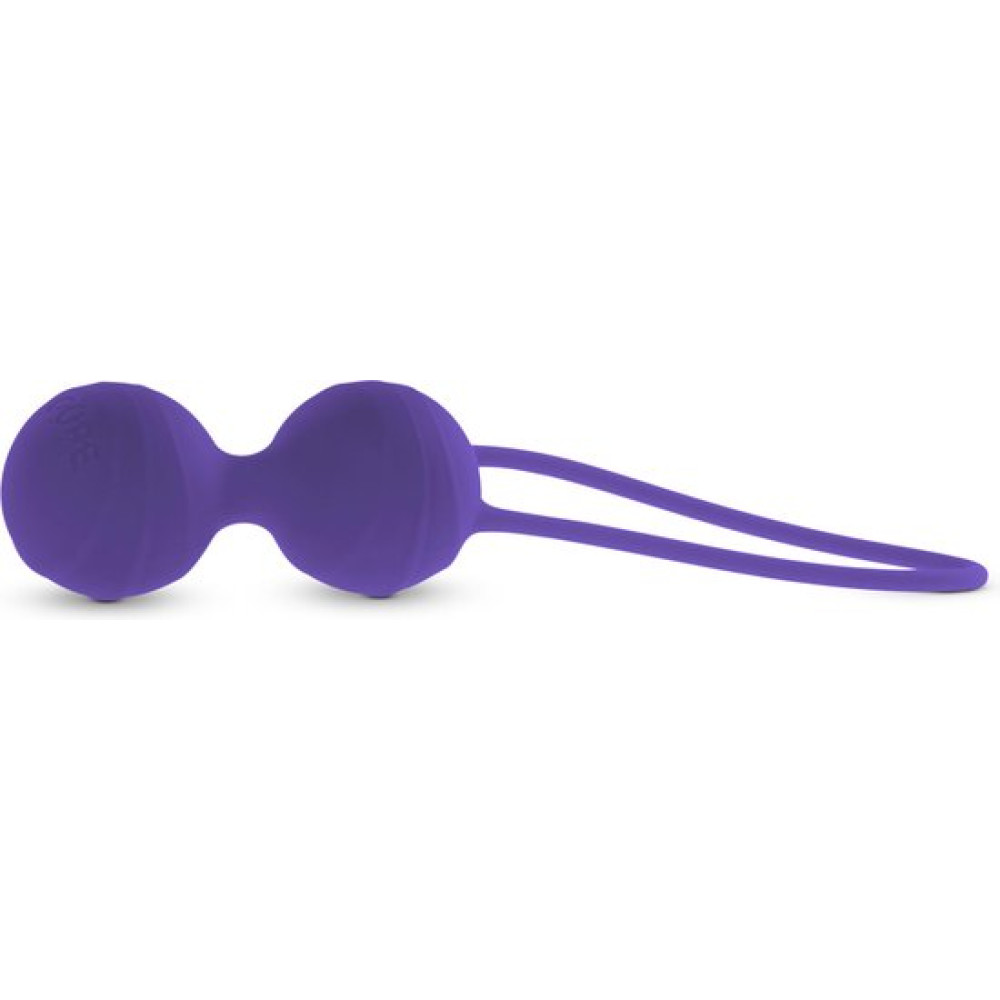 Вагинальные шарики Lusty Lady Cupe, силиконовые, фиолетовые, 2 х 40 г фото №3 — секс игрушки: Украина, NO TABOO