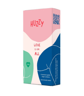 Резинки веганские латексные Huzzy, 12 шт. - No Taboo
