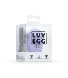 Виброяйцо XL Easytoys, с дистанционным пультом, силиконовое, лиловое, 8 х 3.8 см - No Taboo