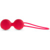 Вагинальные шарики Lusty Lady Cupe, силиконовые, розовые, 2 х 40 г фото №3 — секс игрушки: Украина, NO TABOO
