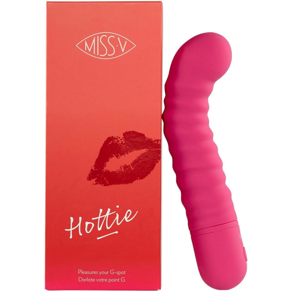 Вибратор для точки G Hottie Miss V, силиконовый, розовый, 18 х 3.4 см фото №0 — секс игрушки: Украина, NO TABOO