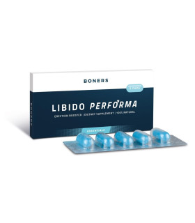Таблетки для усиления эрекции Libido Performa Boners, 5 шт. - No Taboo