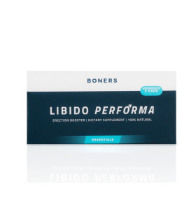 Таблетки для усиления эрекции Libido Performa Boners, 5 шт. - No Taboo