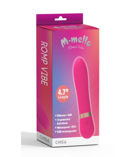 Мини вибратор Romp Vibe Chisa, силиконовый, розовый, 11.9 х 2.6 см - No Taboo