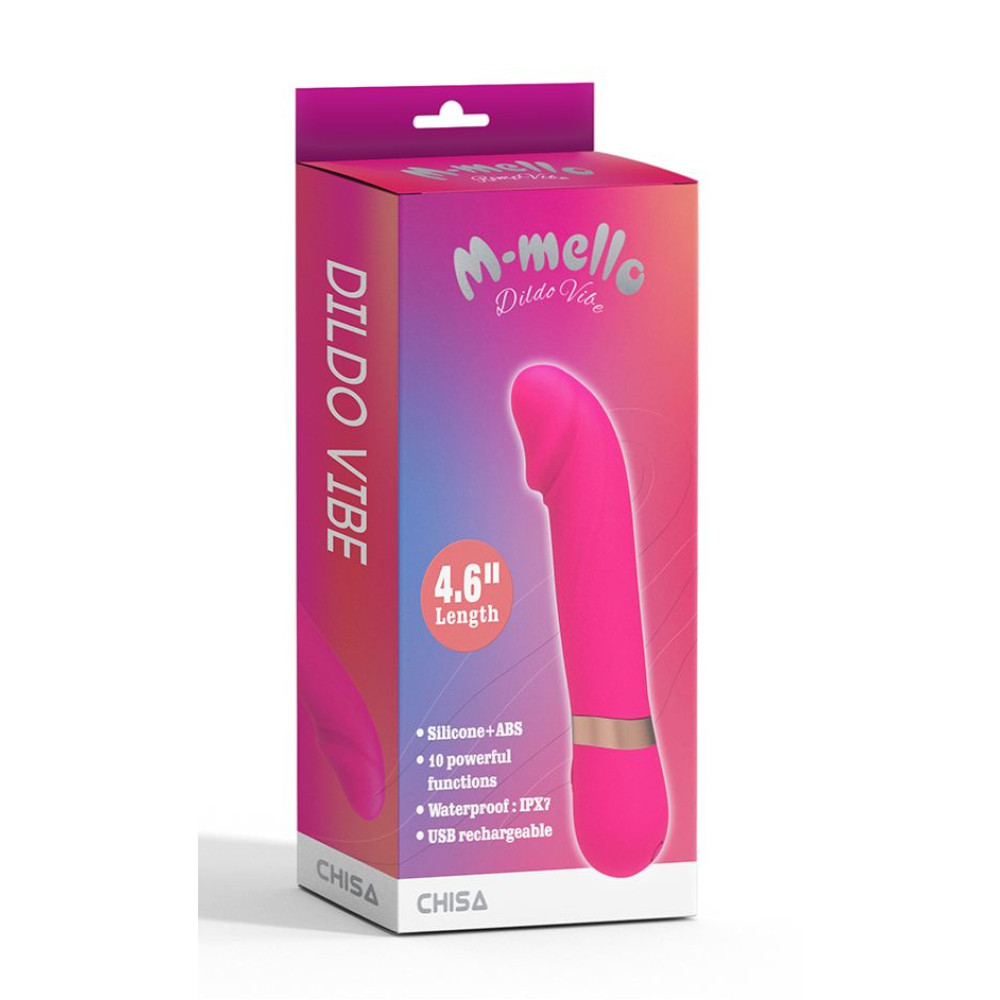 Мини вибратор Dildo Vibe Chisa, силиконовый, розовый, 11.7 х 2.7 см фото №2 — секс игрушки: Украина, NO TABOO
