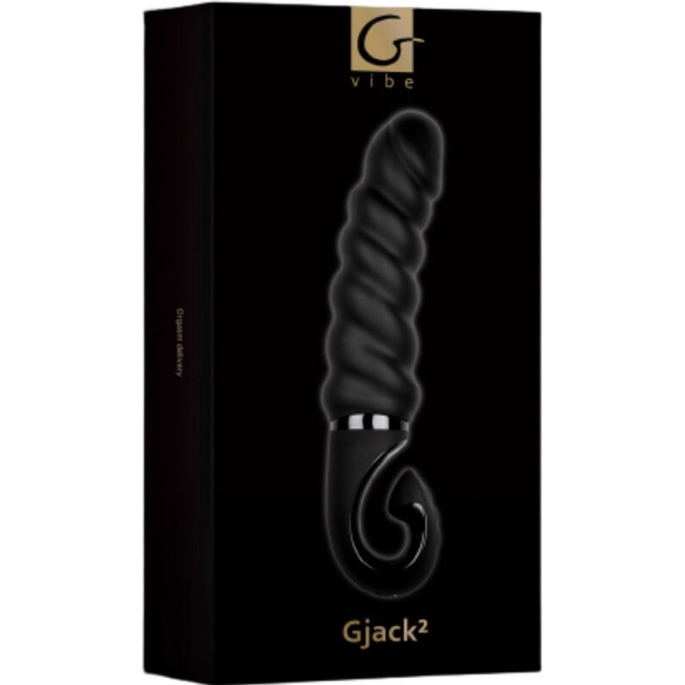 Вибратор рельефный Gjack² Gvibe, черный, 22 х 3.7 см фото №2 — секс игрушки: Украина, NO TABOO
