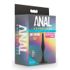 Анальная пробка вытянутая Anal Adventures Blush, силиконовая, черная, 8.2 х 1.9 см фото №2 — секс игрушки: Украина, NO TABOO
