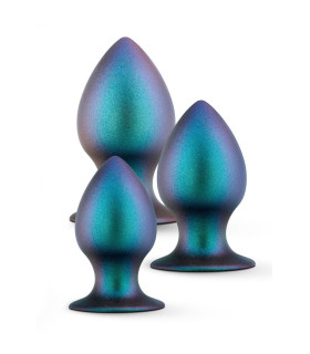 Набор анальных пробок Anal Adventure Blush, силиконовые, фиолетовые, 3 шт. - No Taboo