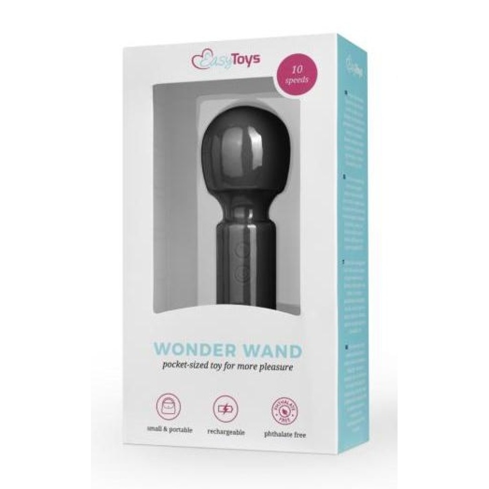 Вибратор для клитора EasyToys, силиконовый, черный, 12 х 4 см фото №2 — секс игрушки: Украина, NO TABOO
