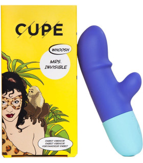 Вібратор-кролик Mrs. Invisible Cupe, силіконовий, фіолетовий, 14.4 х 3.3 см - No Taboo