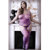 Бодистокинг эротичный с открытой интимной зоной Queen Size Haze Fantasy Lingerie, фиолетовый, фото №1 — секс шоп Украина, NO TABOO