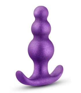 Анальная пробка Blush Anal Adventures рельефная, фиолетовая, 7.6 х 2.5 см - No Taboo