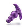 Анальная пробка Blush Anal Adventures рельефная, фиолетовая, 7.6 х 2.5 см фото №4 — секс игрушки: Украина, NO TABOO