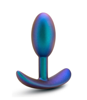 Анальная пробка со смещенным центром тяжести Anal Adventure Blush, силиконовая, фиолетовая, 8.9 2.5 см - No Taboo