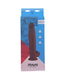 Фалоімітатор гігантський реалістичний Travis Real Fantasy, коричневий, 31 х 5.7 см - No Taboo