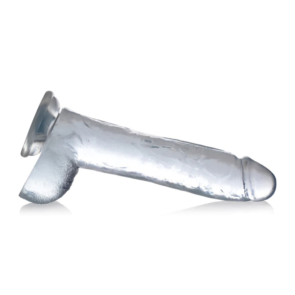 Фалломитатор реалистичный гигантский Jock Curve Toys, прозрачный, 29 х 5.8 см фото №3 — секс игрушки: Украина, NO TABOO