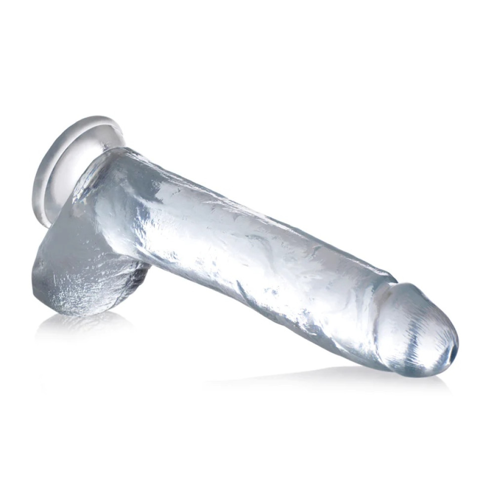 Фалломитатор реалистичный гигантский Jock Curve Toys, прозрачный, 29 х 5.8 см фото №4 — секс игрушки: Украина, NO TABOO