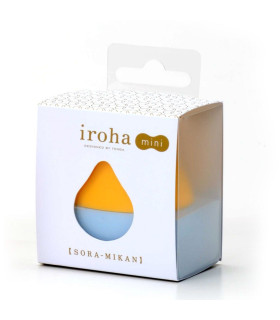 Вибратор для клитора Iroha Mini, желто-голубой - No Taboo