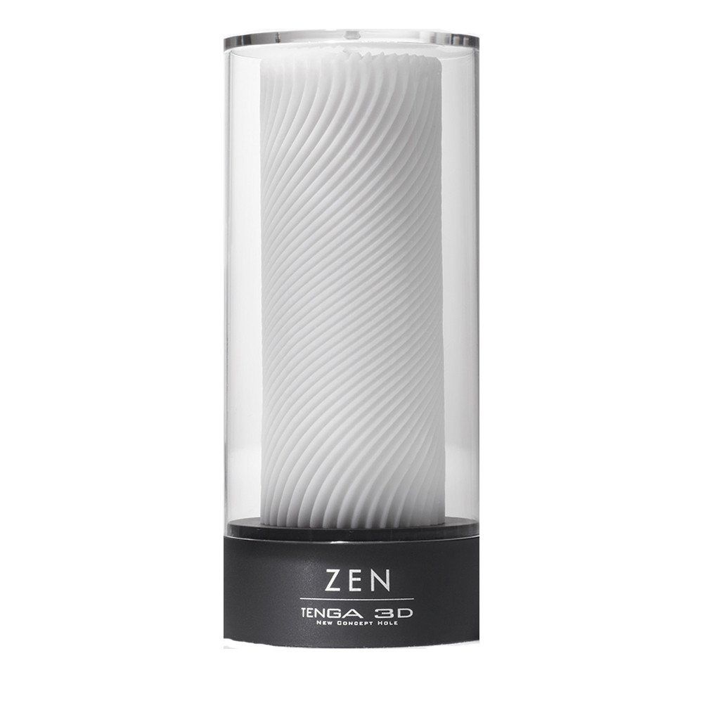 Мастурбатор хай-тек рельефный Zen 3D Tenga, белый, 15 х 7 см фото №2 — секс игрушки: Украина, NO TABOO