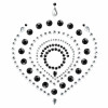 Украшения для груди и бикини со стразами Flamboyant от Bijoux Indiscrets, серебристо-черные, фото №3 — секс шоп Украина, NO TABOO