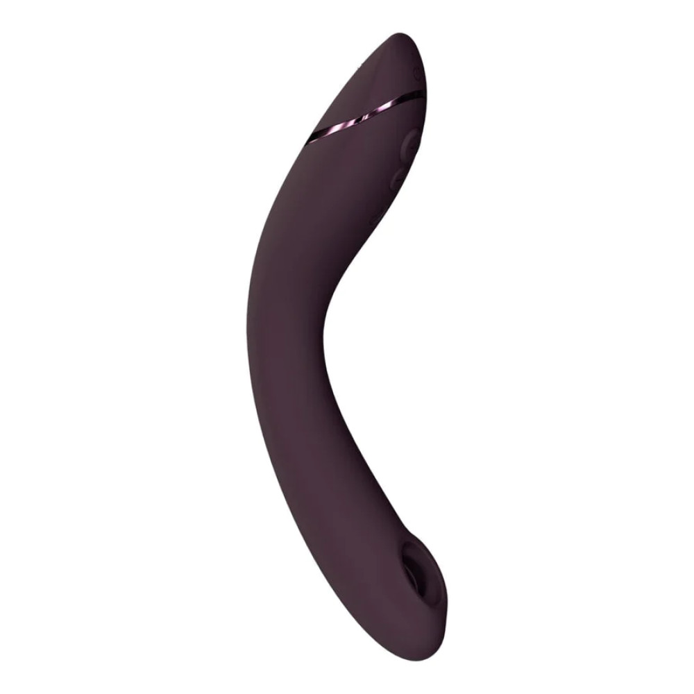 Вибратор для точки G Womanizer OG Aubergine с волновой стимуляцией, бордовый, 17.6 х 3.9 см фото №3 — секс игрушки: Украина, NO TABOO