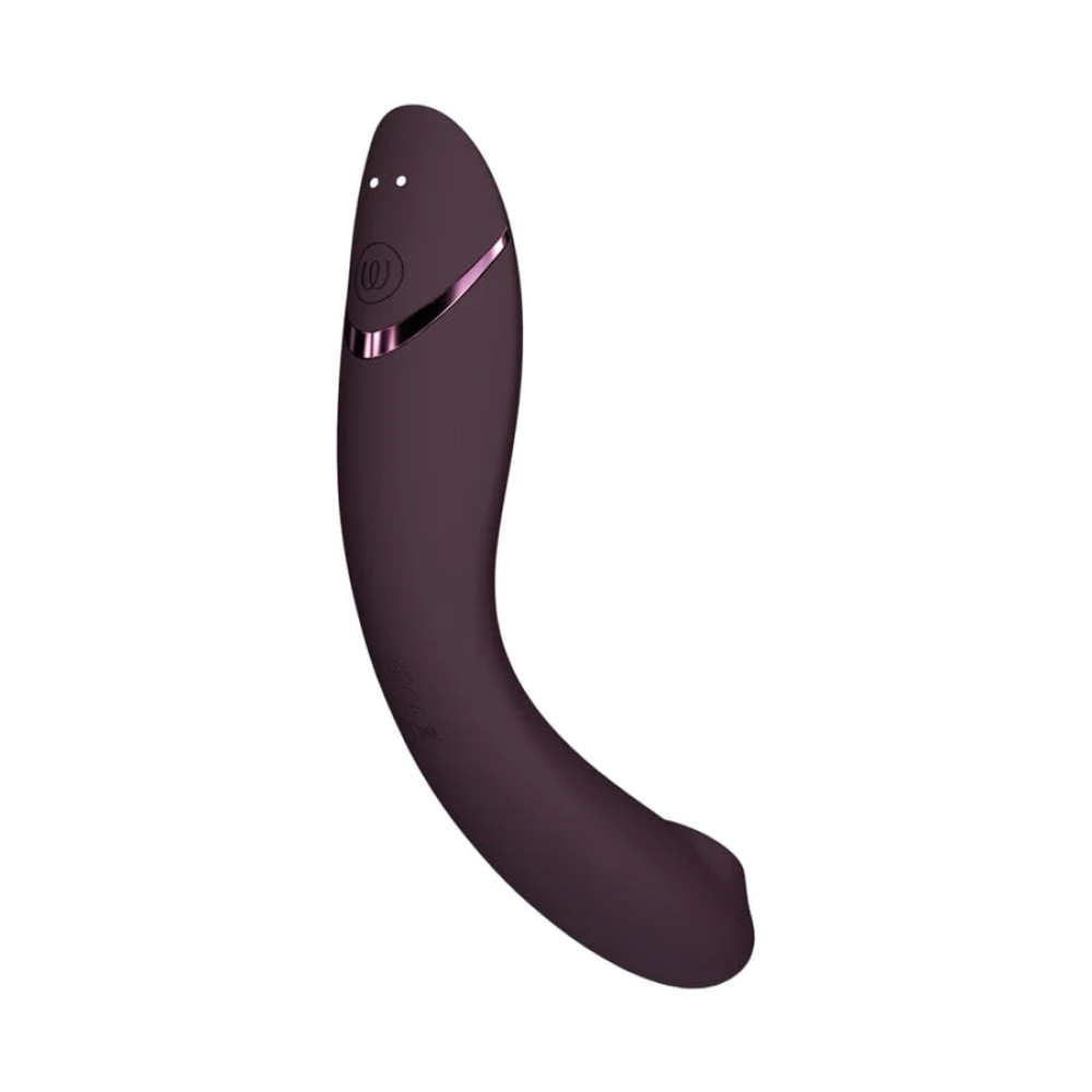 Вибратор для точки G Womanizer OG Aubergine с волновой стимуляцией, бордовый, 17.6 х 3.9 см фото №2 — секс игрушки: Украина, NO TABOO