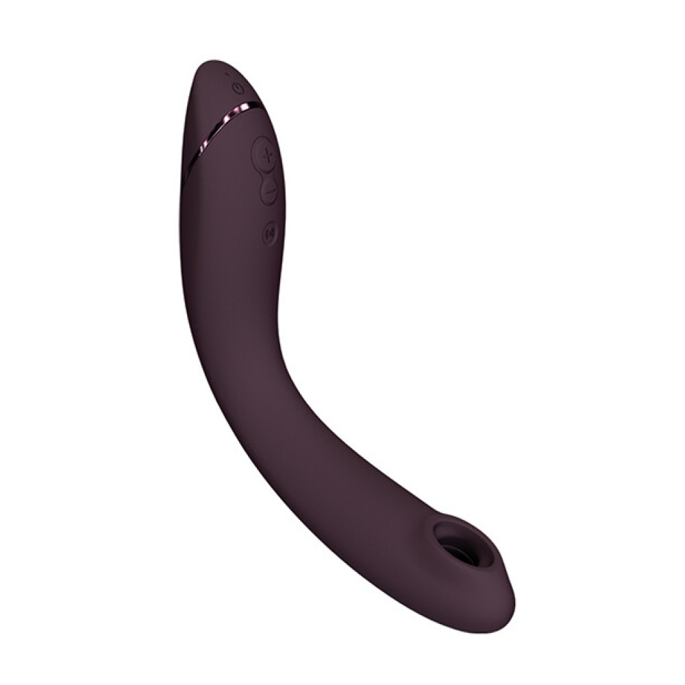 Вибратор для точки G Womanizer OG Aubergine с волновой стимуляцией, бордовый, 17.6 х 3.9 см фото №4 — секс игрушки: Украина, NO TABOO