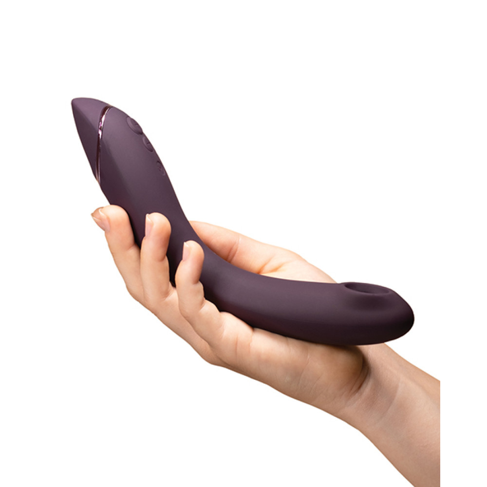 Вибратор для точки G Womanizer OG Aubergine с волновой стимуляцией, бордовый, 17.6 х 3.9 см фото №7 — секс игрушки: Украина, NO TABOO