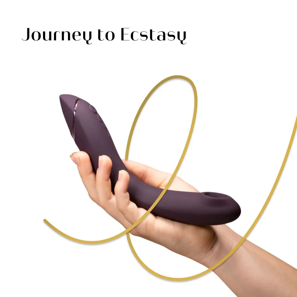 Вибратор для точки G Womanizer OG Aubergine с волновой стимуляцией, бордовый, 17.6 х 3.9 см фото №13 — секс игрушки: Украина, NO TABOO