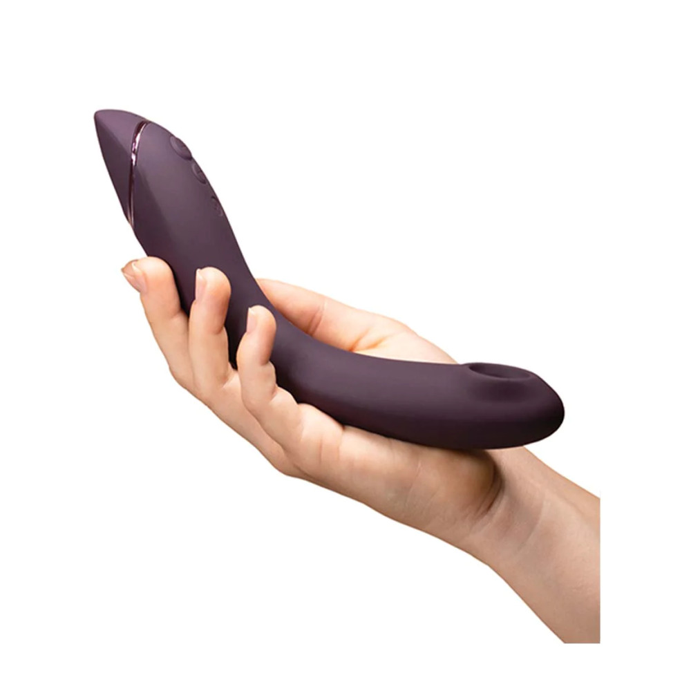 Вибратор для точки G Womanizer OG Aubergine с волновой стимуляцией, бордовый, 17.6 х 3.9 см фото №8 — секс игрушки: Украина, NO TABOO