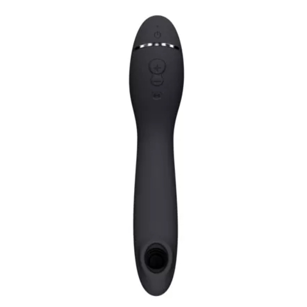 Вибратор для точки G Womanizer OG Dark Gray с волновой стимуляцией, черный, 17.6 х 3.9 см фото №3 — секс игрушки: Украина, NO TABOO