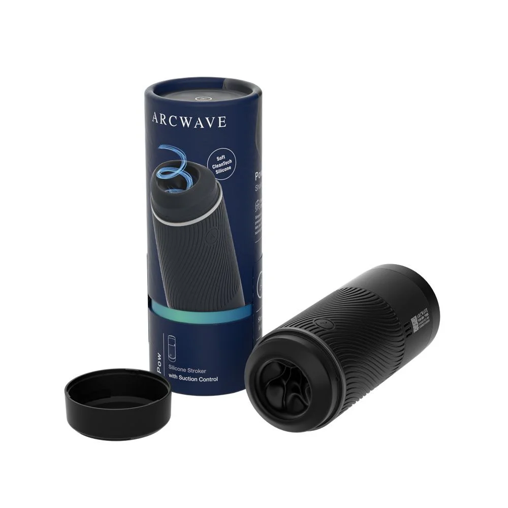 Мастурбатор хай-тек в колбе Arcwave Pow Stroker Black, рельефный, 18 х 7 см фото №0 — секс игрушки: Украина, NO TABOO