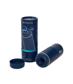 Мастурбатор хай-тек в колбе Arcwave Pow Stroker Blue, рельефный, 18 х 7 см - No Taboo