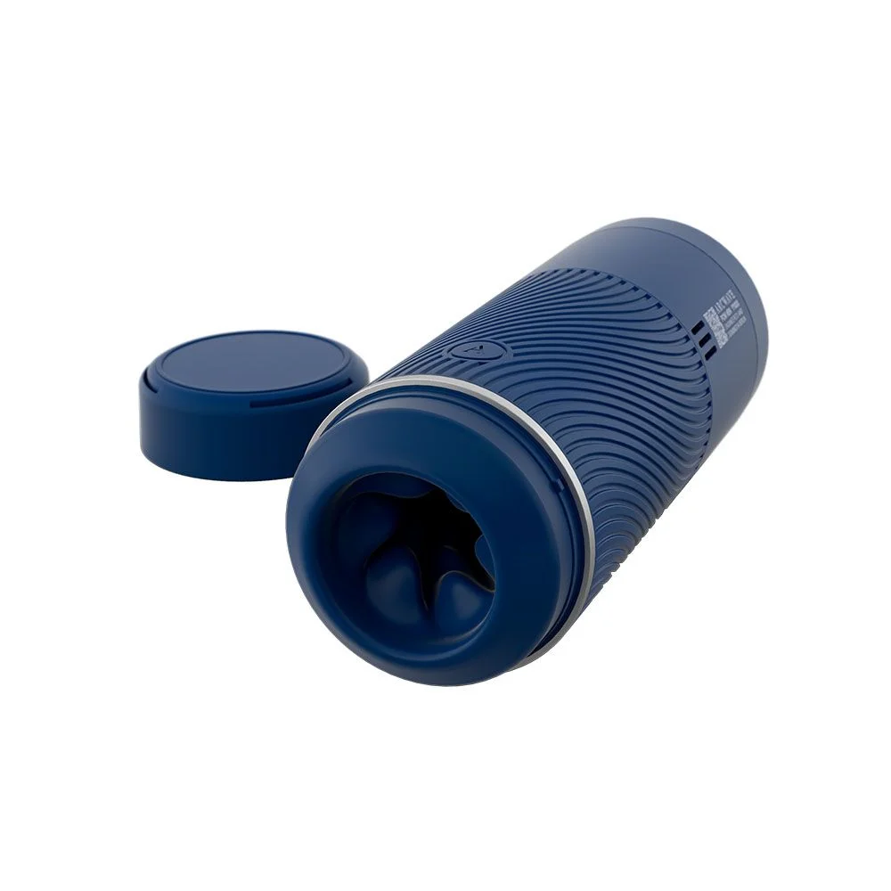 Мастурбатор хай-тек в колбе Arcwave Pow Stroker Blue, рельефный, 18 х 7 см фото №2 — секс игрушки: Украина, NO TABOO