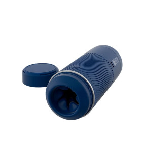Мастурбатор хай-тек в колбе Arcwave Pow Stroker Blue, рельефный, 18 х 7 см - No Taboo