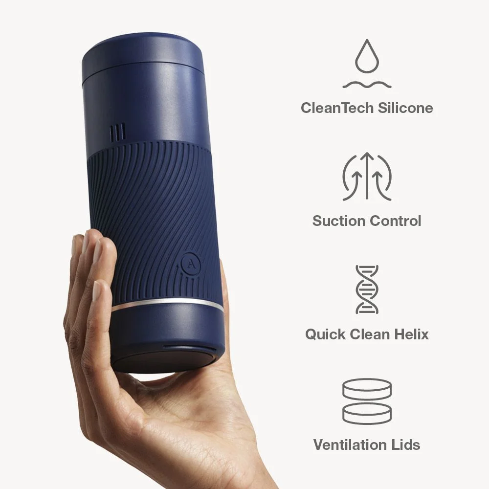 Мастурбатор хай-тек в колбе Arcwave Pow Stroker Blue, рельефный, 18 х 7 см фото №14 — секс игрушки: Украина, NO TABOO