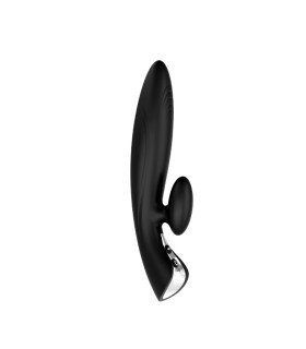Вібратор-кролик DreamToys, чорний, 20 х 3.4 см - No Taboo