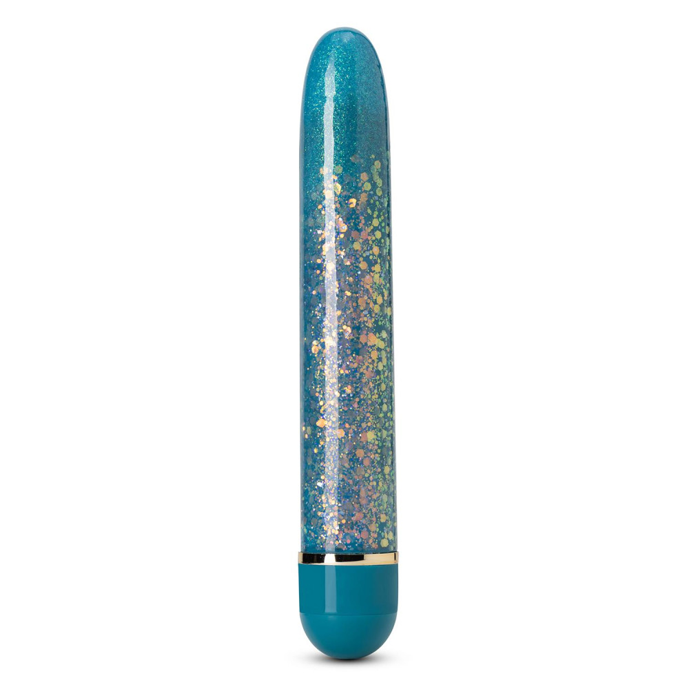 Вибратор с блестками Blush Etherial Periwinkle, голубой, 17.7 х 2.5 см фото №0 — секс игрушки: Украина, NO TABOO