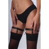 Подвязки для чулок One Size S10, Candy Hero из натуральной кожи, черные, фото №6 — секс шоп Украина, NO TABOO
