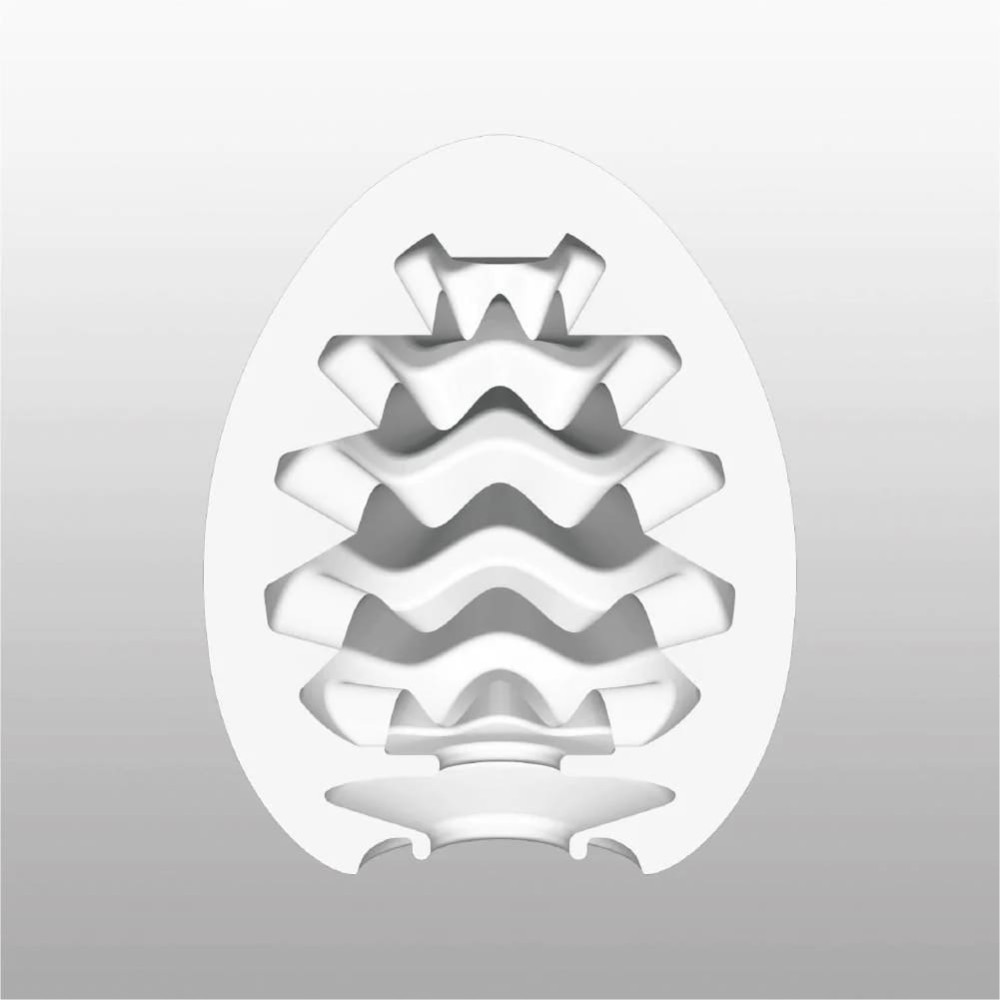 Мастурбатор нереалистичный EGG WAVY II COOL EDITION, рельефный, с охлаждающей смазкой, 49 × 49 × 61 мм фото №2 — секс игрушки: Украина, NO TABOO