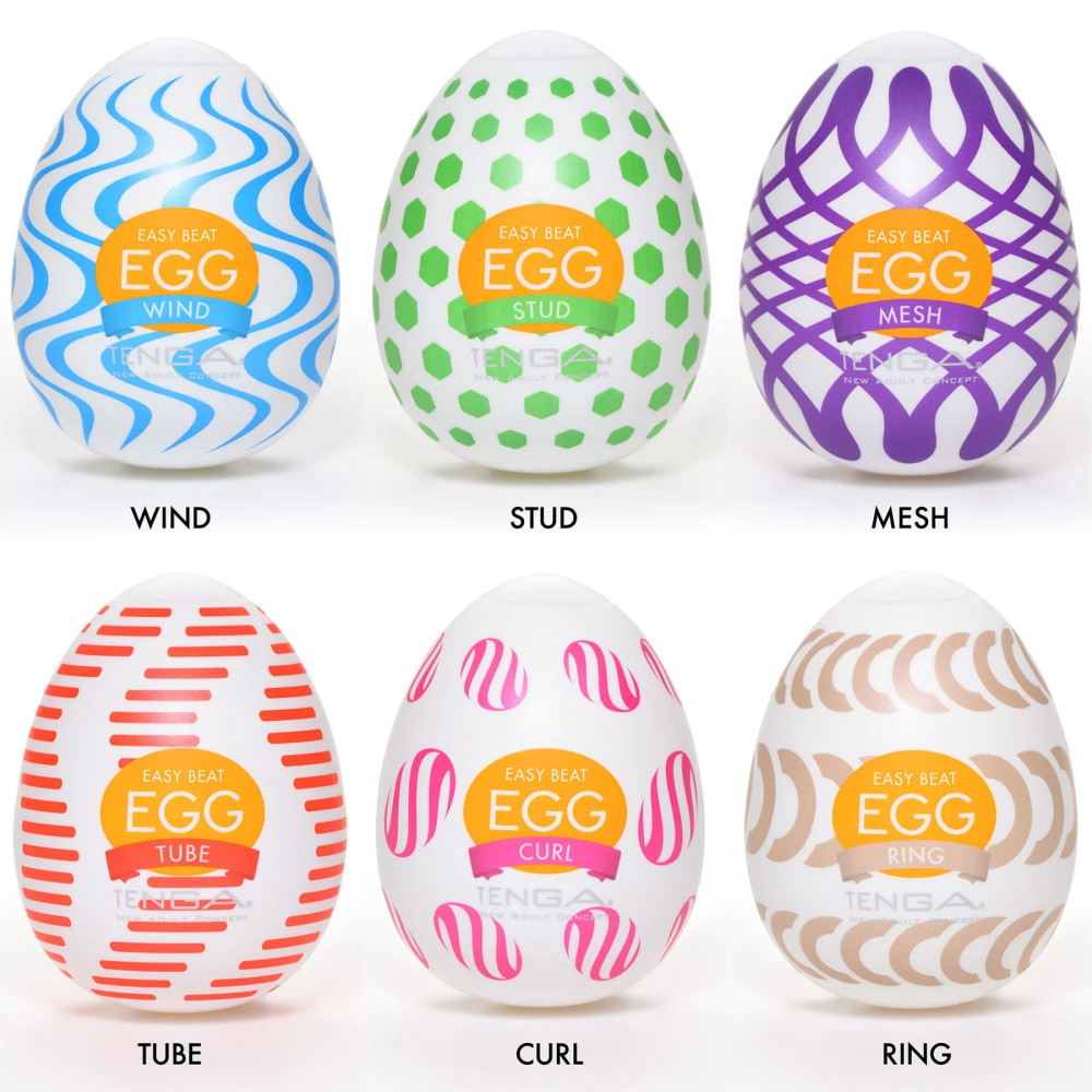 Мастурбатор нереалистичный Tenga Ring Egg Easy Beat, рельефный, со смазкой, 49 × 49 × 61 мм фото №4 — секс игрушки: Украина, NO TABOO
